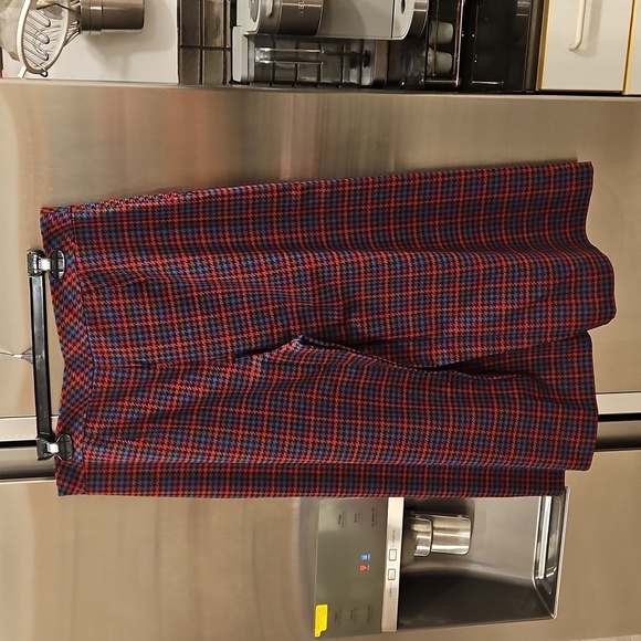 💕TRINA TURK💕 Prizzi Cropped Culottes Pant ~ 10 Multi-Color Check Print NWT - Picture 11 of 16